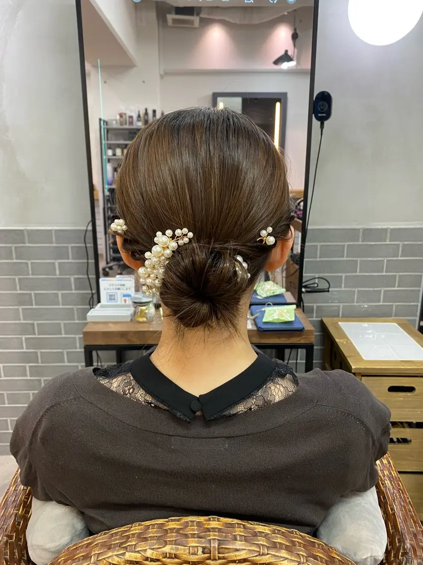 ミディアム ヘアセット まとまるボブ🌼 アレンジ🌼鴨下穂香のヘアスタイル