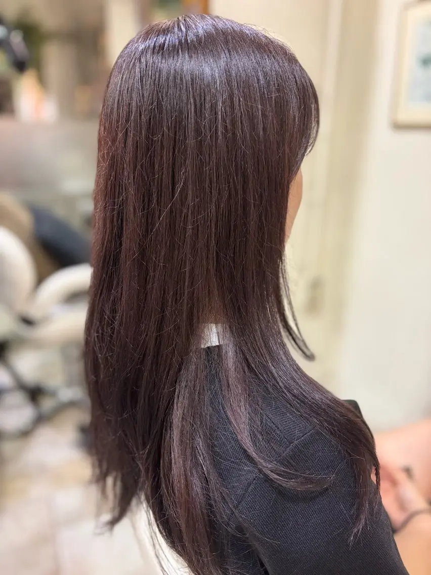 ロング カラー みやもと　りょうま/ 透明感カラー/表参道のヘアスタイル