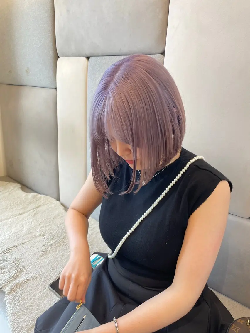 ショート カラー カット ヘアカラー トリートメント ヘアセット 怪我のため6月末 復帰予定田中瑞希🍃のヘアスタイル