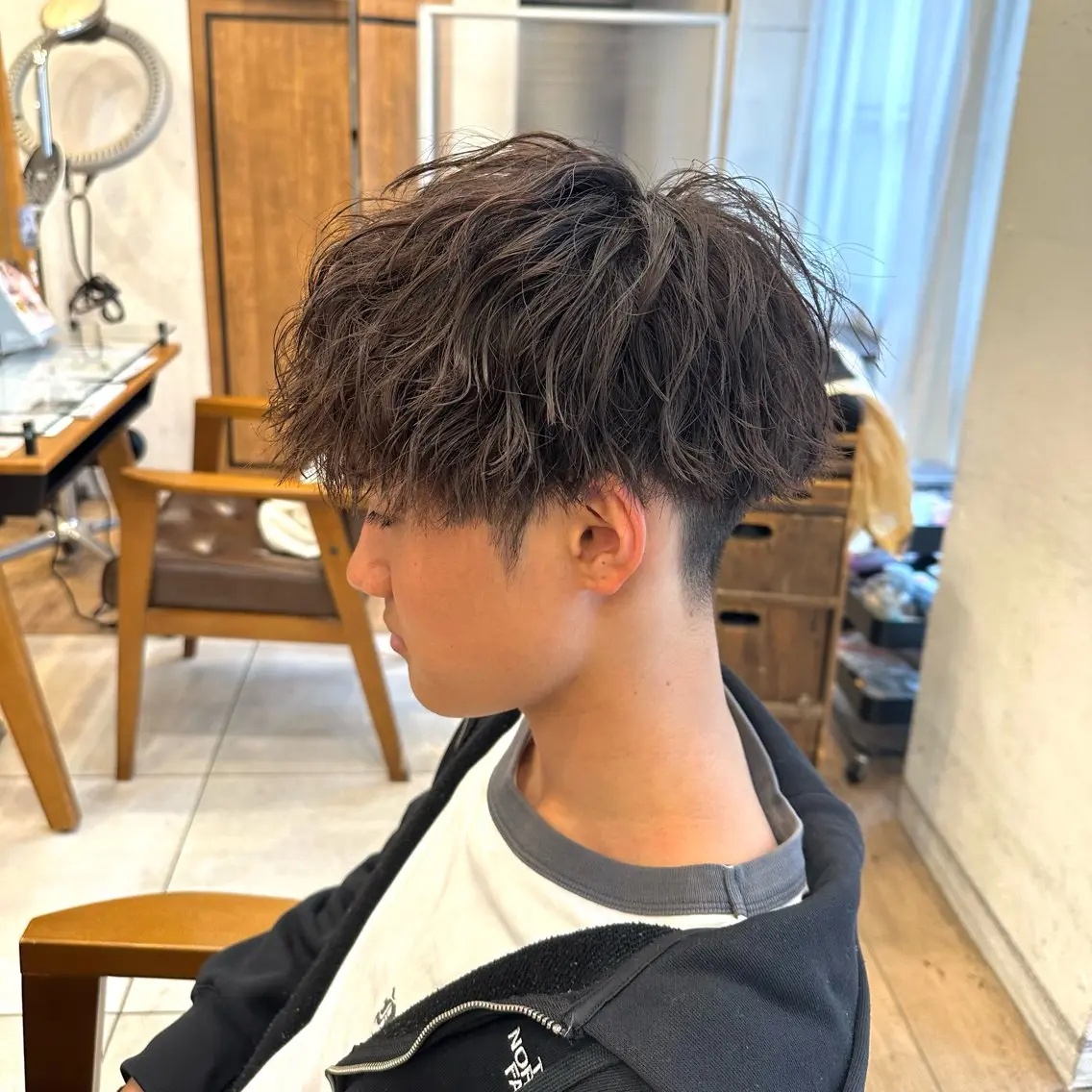 パーマ メンズ マッシュ ツーブロック 🌈【曲がる縮毛矯正 】🌈益子卓馬のヘアスタイル