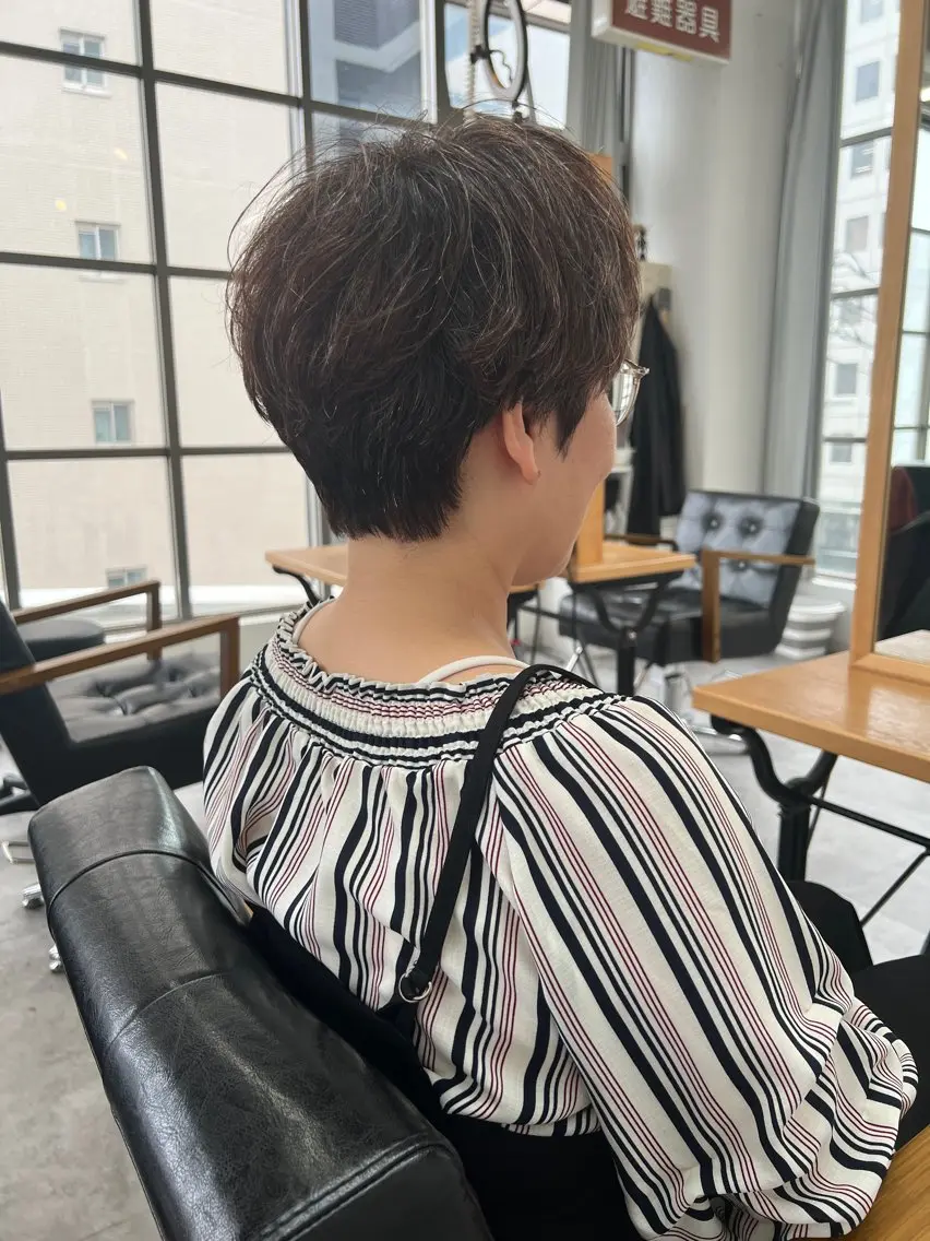 ショート カラー ショートヘア カット ヘアカラー ショートカット/ 岡山駅前/KAZUのヘアスタイル