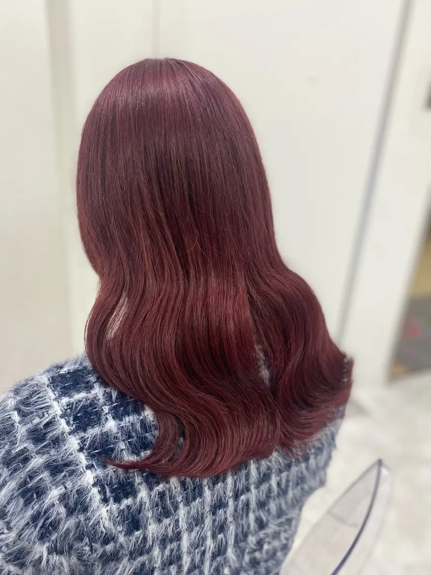 ロング カラー ヘアアレンジ ケアカラー ロング ヘアカラー ♥️渋谷の赤髪 トップ/らいる♥️のヘアスタイル