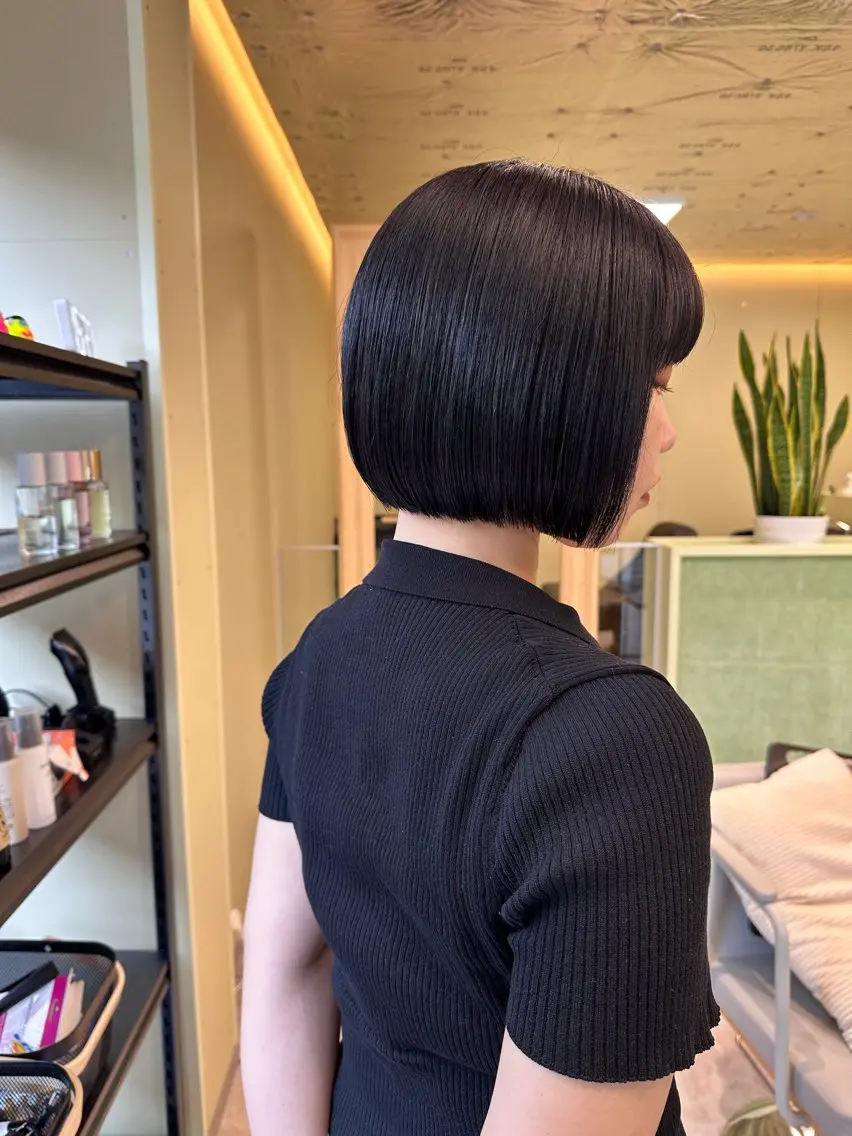 ショート カット ヘアカラー ボブ/ぱつっとボブ/ 谷口 海星のヘアスタイル