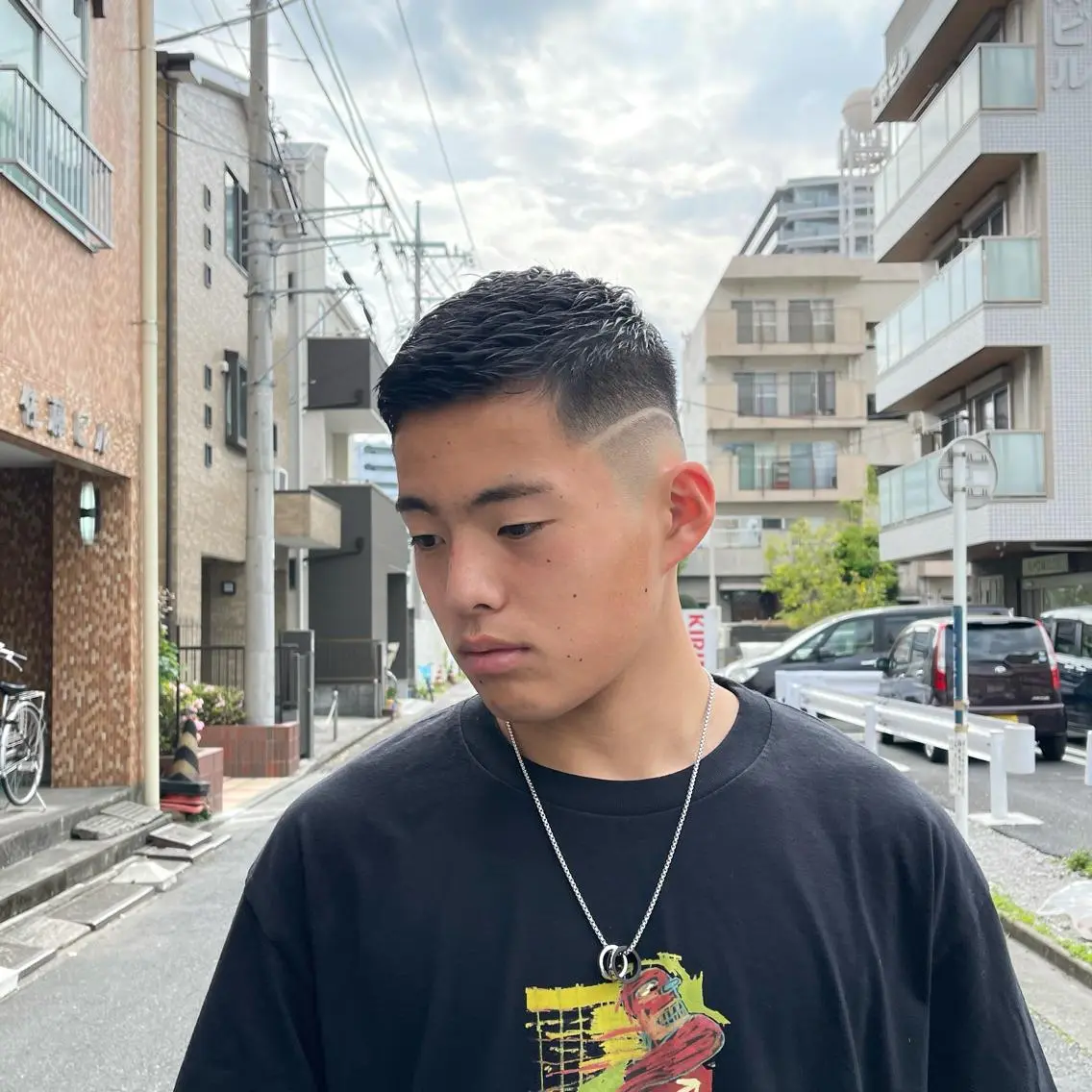 ショート ヘアアレンジ メンズ フェードカット カット 【店長】小山 泰生のヘアスタイル