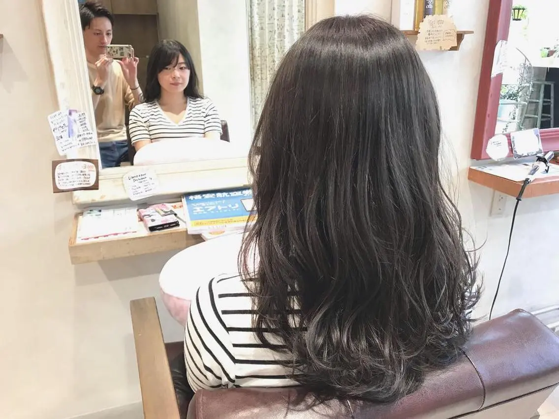 セミロング カラー メンズ指名多数!! 田島史也のヘアスタイル