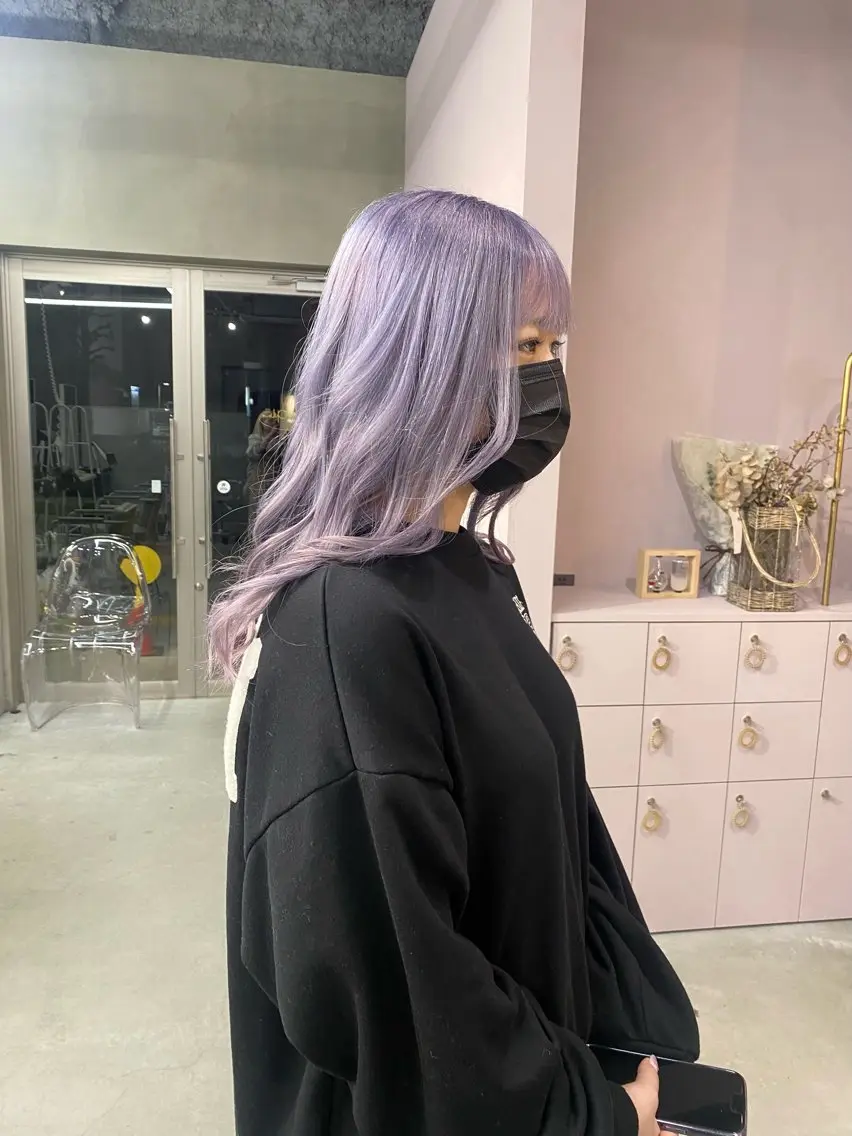 ロング カラー ヘアカラー 前橋 姫奈のヘアスタイル