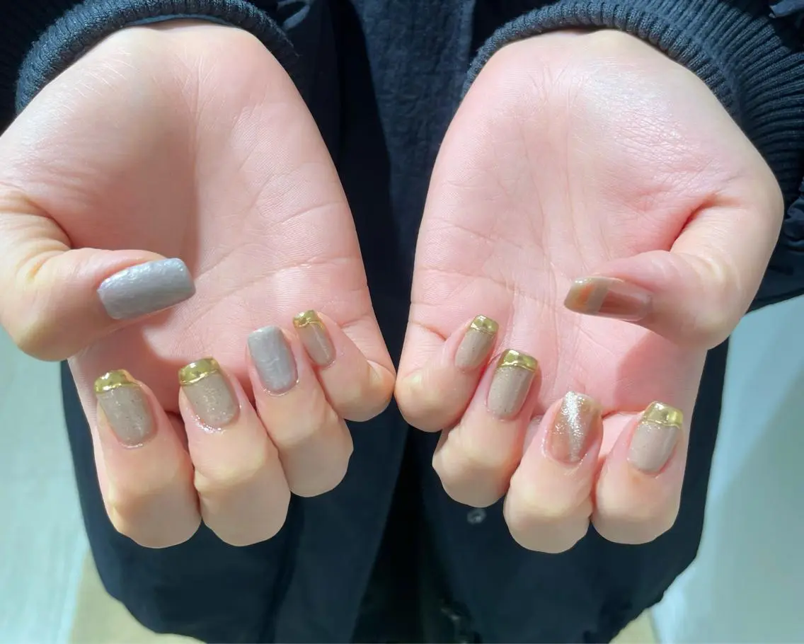 ネイル ジェルネイル 持ち込み パラジェル Mayu ・*のネイルデザイン