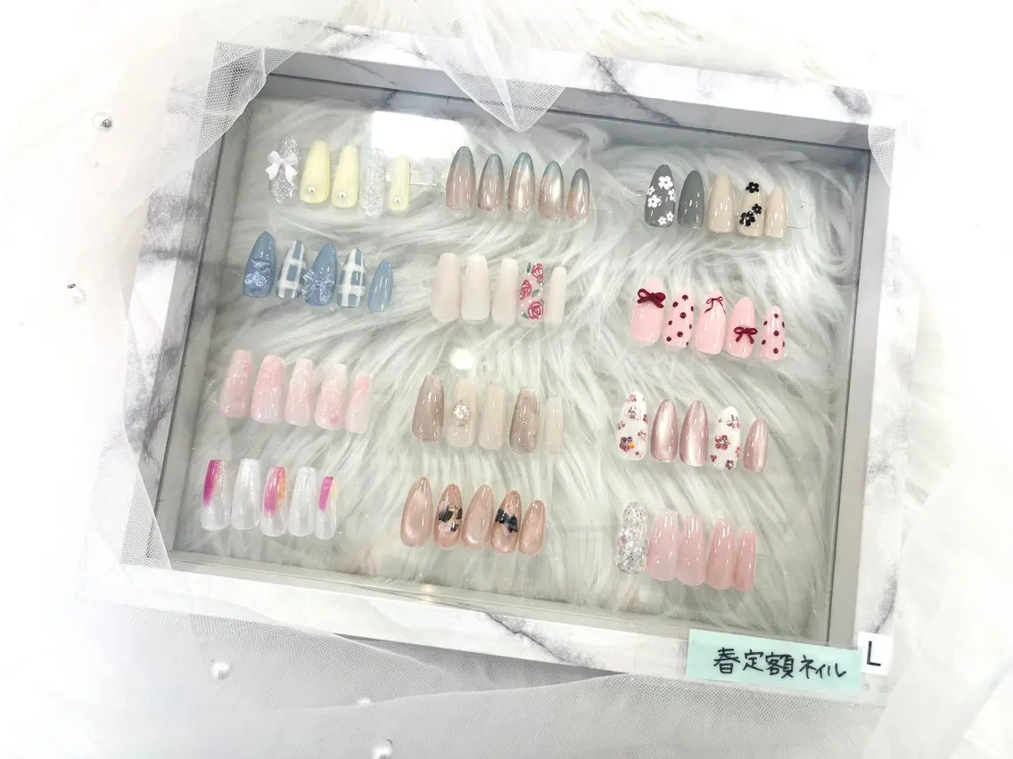 【オフ無】春デザイン ハンドネイル🌸の写真