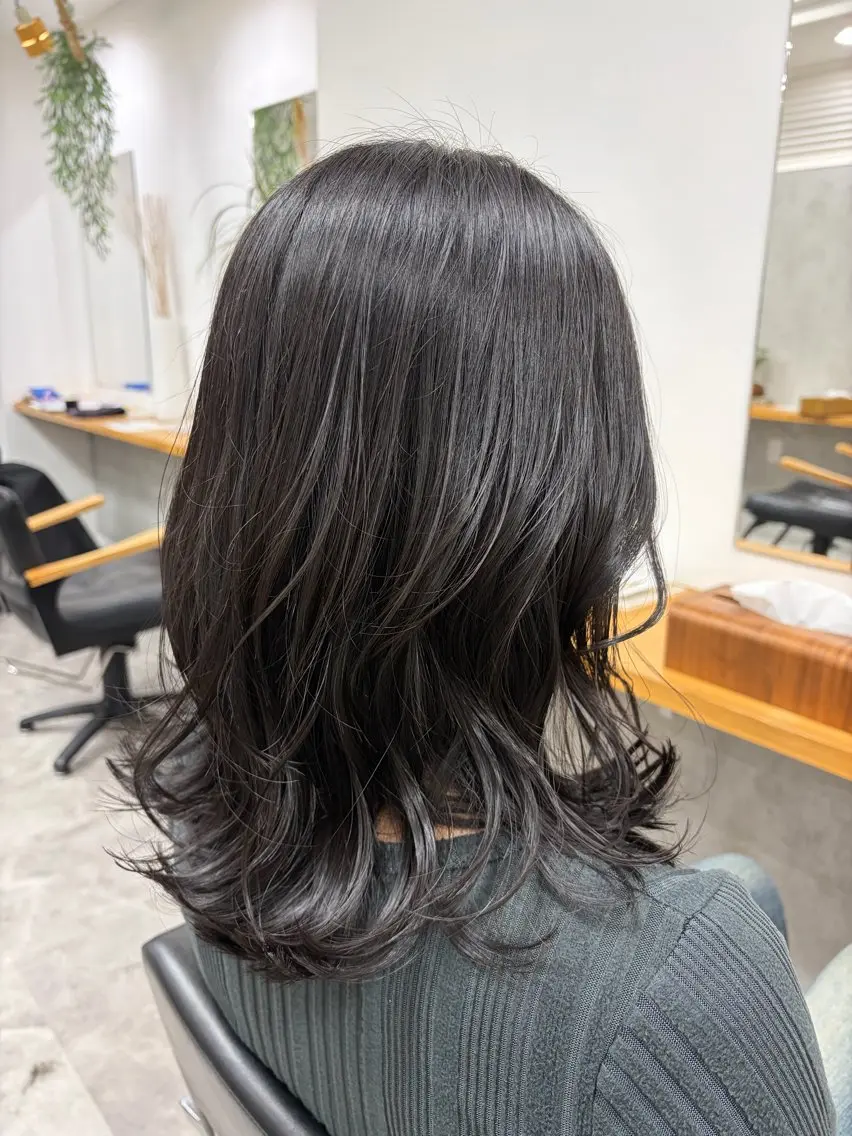 ミディアム 髪質改善 Lino nanaのヘアスタイル