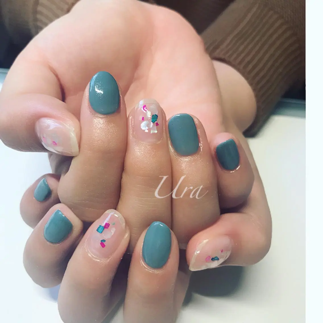 ネイル ブルー UrakoNail 《nail》のネイルデザイン