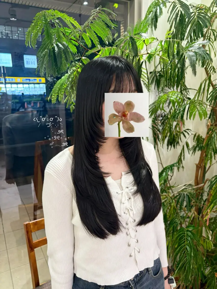 ロング えんどう ゆめはのヘアスタイル