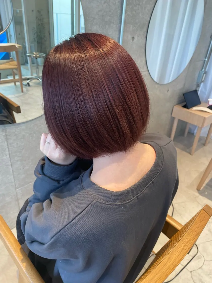 ショート カラー ブラウンカラー レイヤーカット🎀 kanaのヘアスタイル