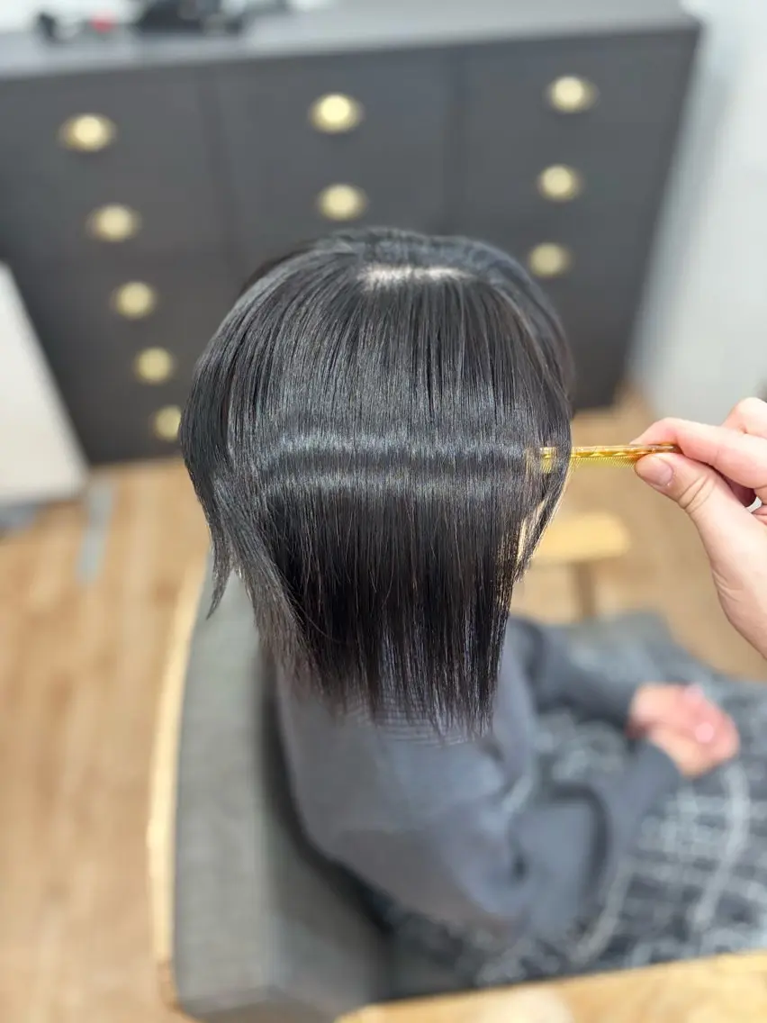 ミディアム カット ヘアカラー トリートメント little 小濱彰太のヘアスタイル