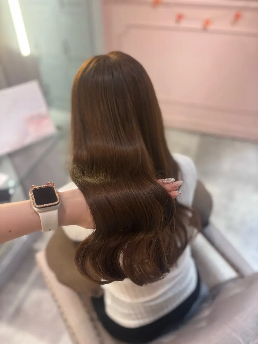 ロング カラー 🎀RINA艶カラー ／ナチュラルガーリーのヘアスタイル
