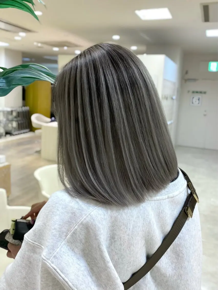 ミディアム カラー ヘアカラー トリートメント お悩み解決美容師🦚 片山/銀座/有楽町のヘアスタイル