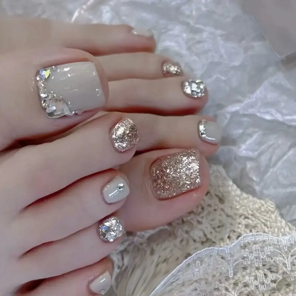 【Foot】80分持ち込みネイル(アート4~6本まで)の写真