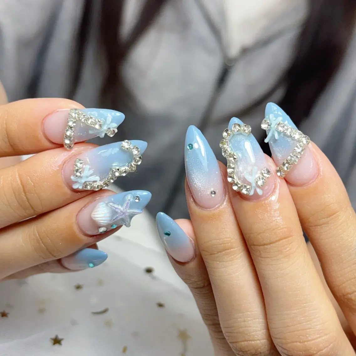 ネイル チークネイル 桜ネイル 長さ出し フットネイル ジェルネイル ハンドネイル XIINH NAIL SALONのネイルデザイン