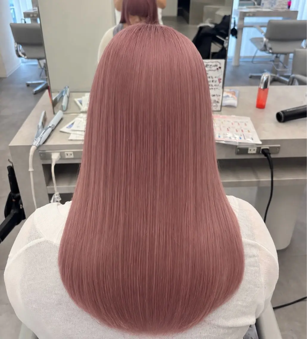 🫯迷ったらコレ🫯【ダブルカラ一】全体ブリーチ＋全体カラーの写真