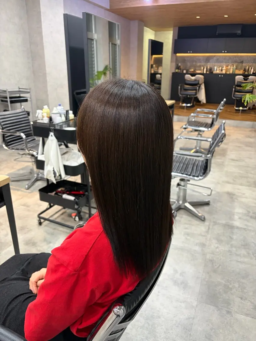 ミディアム カラー ヘアカラー トリートメント 【SAKURA】 あゆな🎀のヘアスタイル