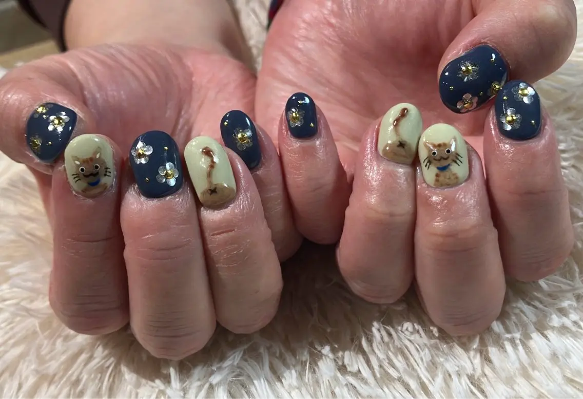 ネイル ハンドネイル たまプラーザ ANZUのネイルデザイン