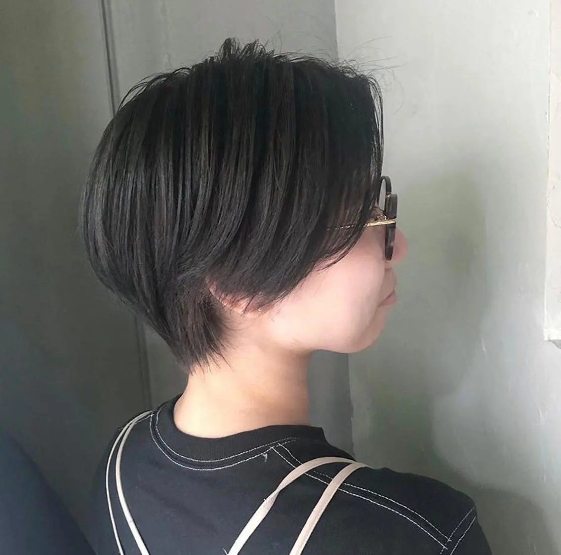 ショート カラー 透明感カラー グレージュ 髪質改善サロン 梅田/ヨナミネのヘアスタイル