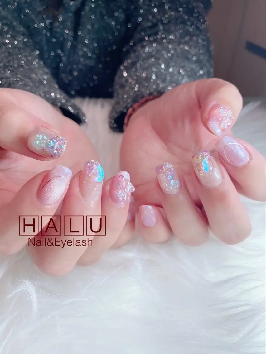 ネイル キラキラネイル HALU ハルのネイルデザイン