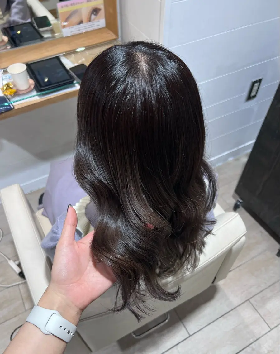 ミディアム カラー 透明感カラー ラベンダーカラー ヘアカラー モデル募集 セイノチヒロのヘアスタイル