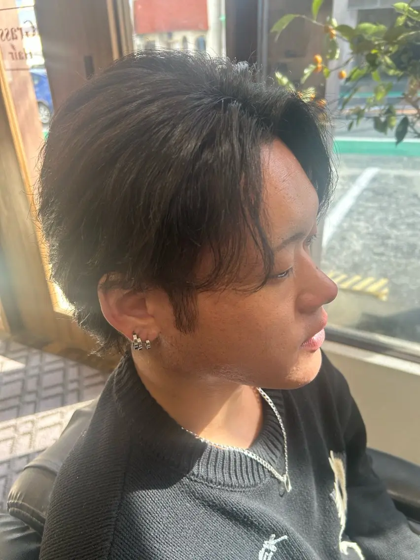 ミディアム メンズ カット RYOMA (リョーマ)のヘアスタイル