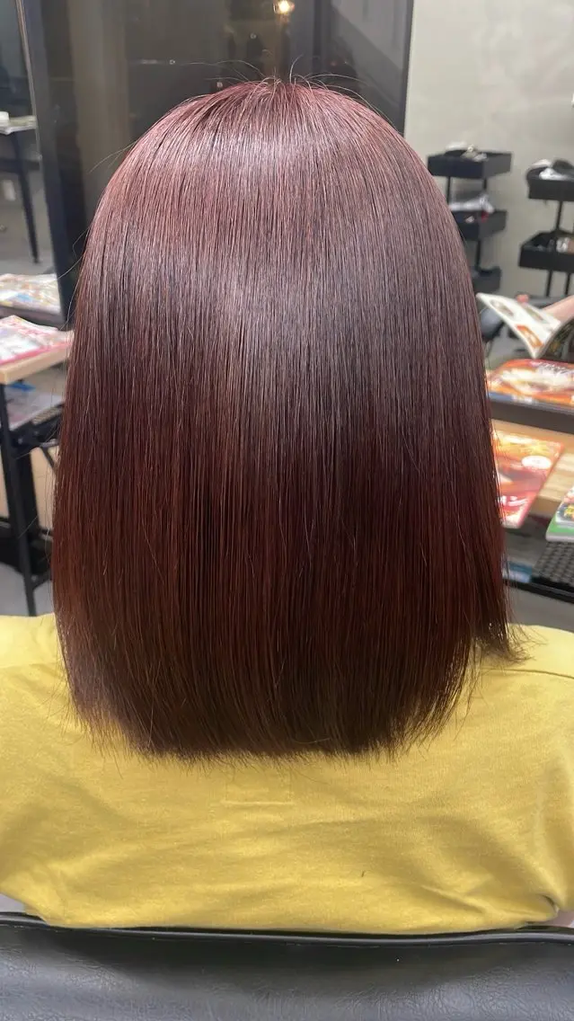 カラー ブラウンカラー レッドカラー ヘアカラー 倉敷La fith/ Renoのヘアスタイル