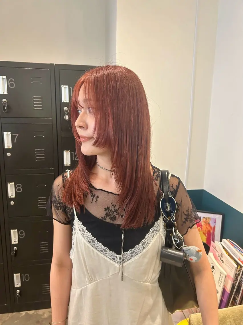 ミディアム ヘアカラー mahiro🩰 hair braceのヘアスタイル