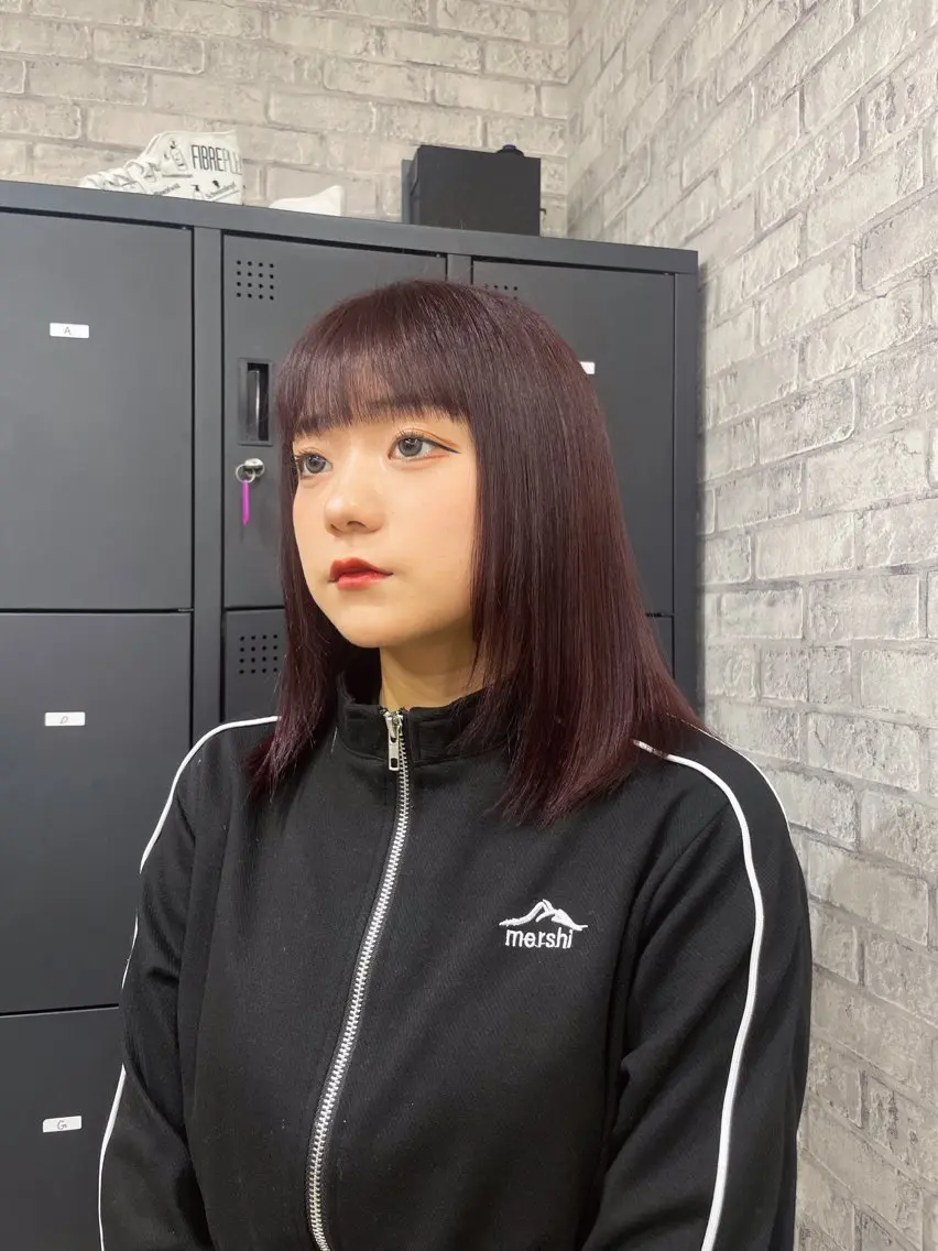 ミディアム カラー MOMO艶髪 🩵モテカラーのヘアスタイル