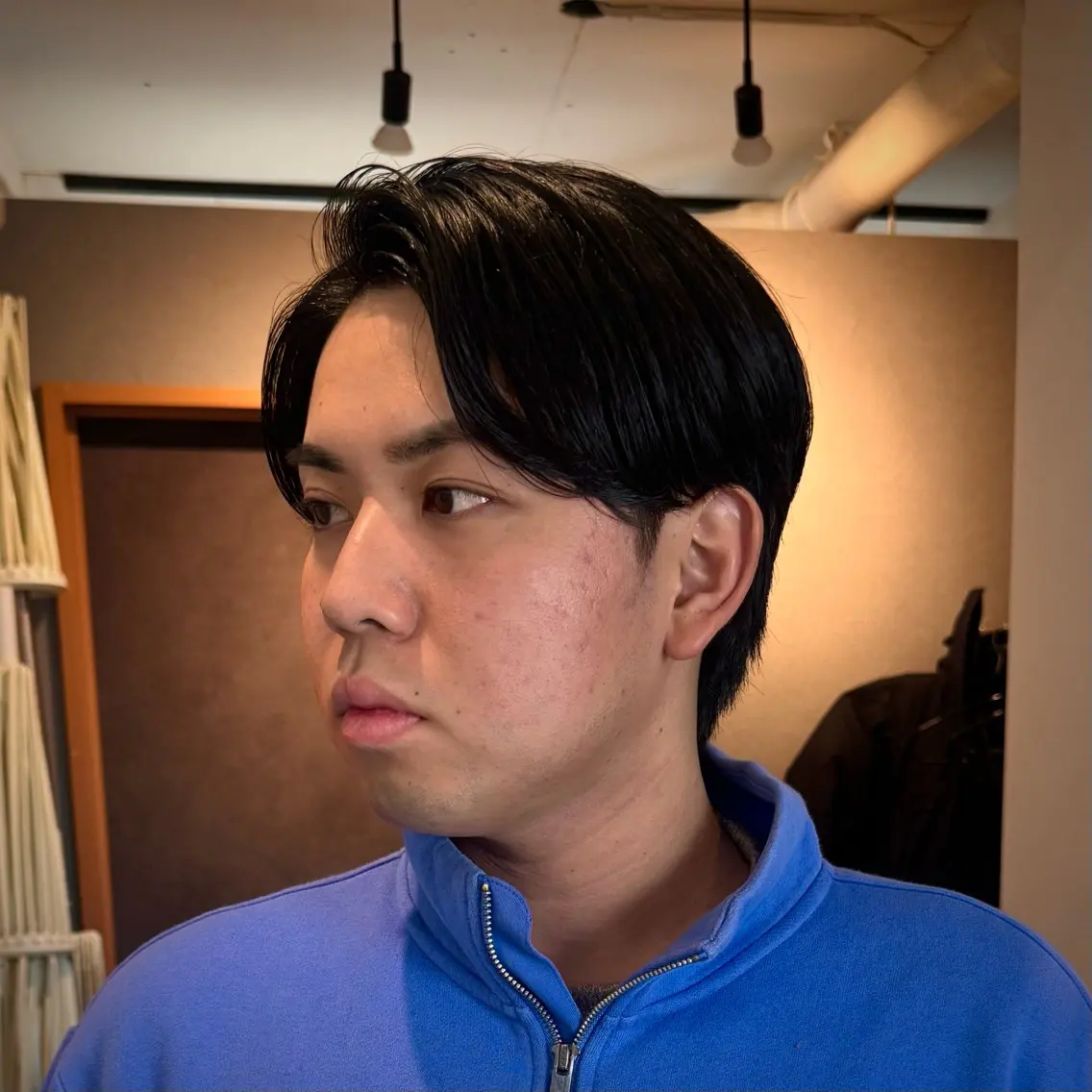 ショート メンズ センターパート カット 立川メンズカット/ メンズパーマ💈三上のヘアスタイル