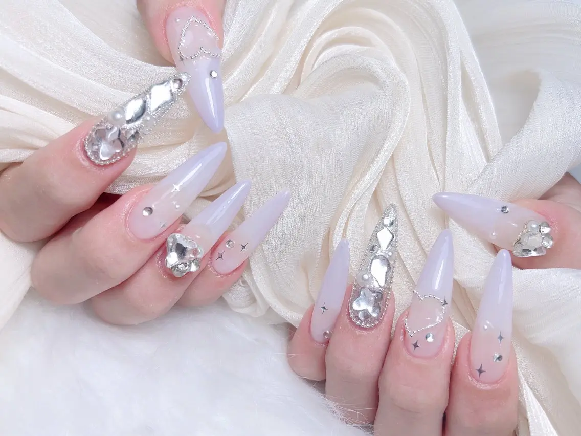 ネイル ハンドネイル M🌷nail 長さだし専門店のネイルデザイン