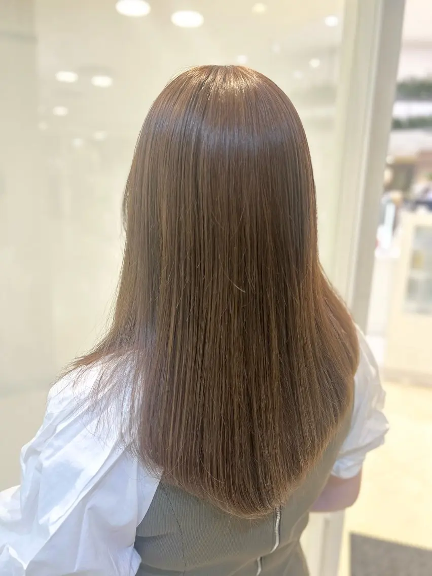 セミロング カラー カット ヘアカラー トリートメント 縮毛矯正/髪質改善/ 艶髪ササキナツミのヘアスタイル