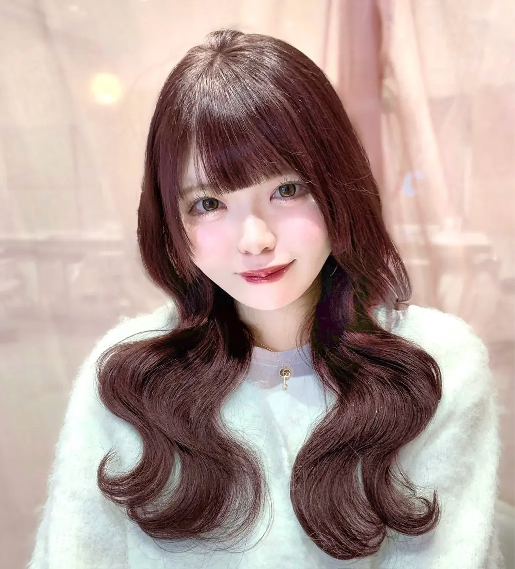 ミディアム カラー カット ヘアカラー トリートメント ヘッドスパ ヘアセット 韓国ヘア/レイヤー/ 顔まわり/りょーとのヘアスタイル