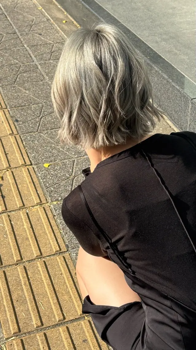 ミディアム カラー ヘアカラー 🍓ハイトーンカラー 🎀nene🍓のヘアスタイル