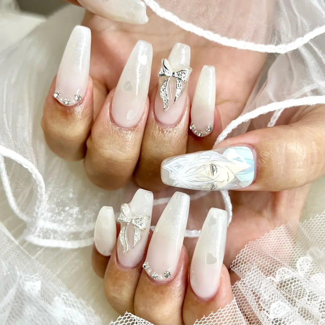 ネイル リボン 池袋痛ネイル Nok. 渡辺のネイルデザイン