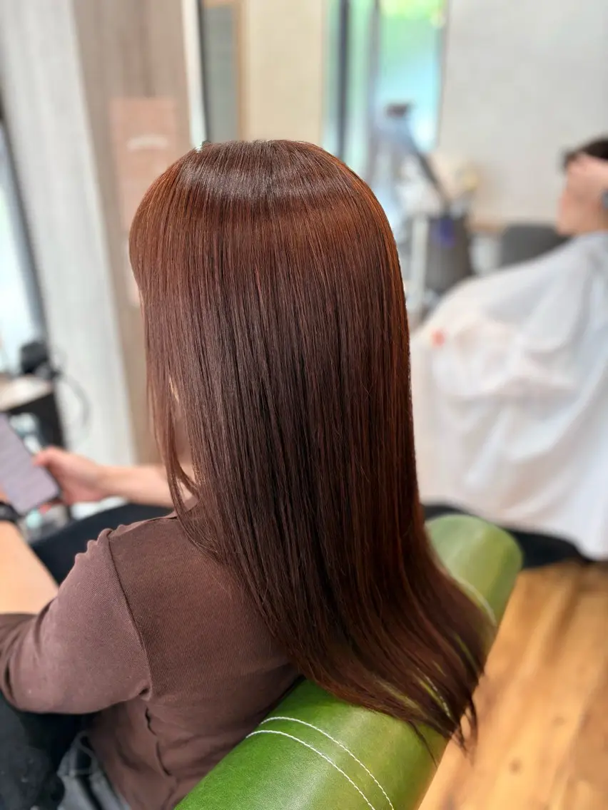 ロング 縮毛矯正 トリートメント たいら たくやのヘアスタイル