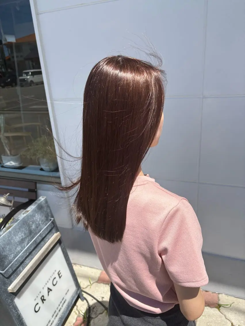 カラー ブラウンカラー 透明感カラー 透明感ツヤカラー🫧 yuchikaのヘアスタイル