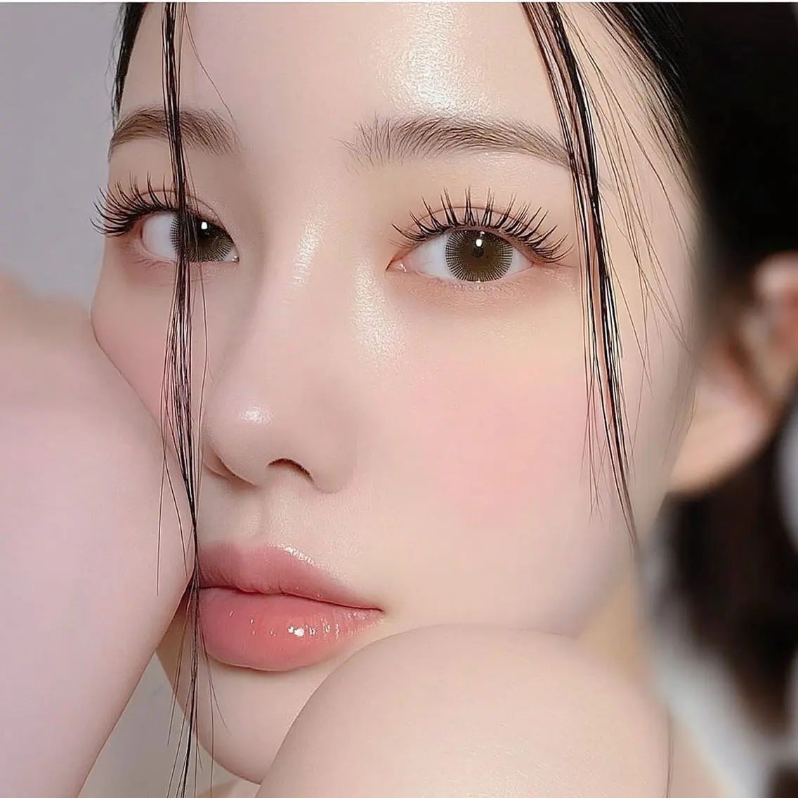 マツエク・マツパ 束感まつ毛 フラットラッシュ 韓国風マツエク ワンホンマツエク まつげパーマ/ yuna🎀✨のマツエク・マツパデザイン