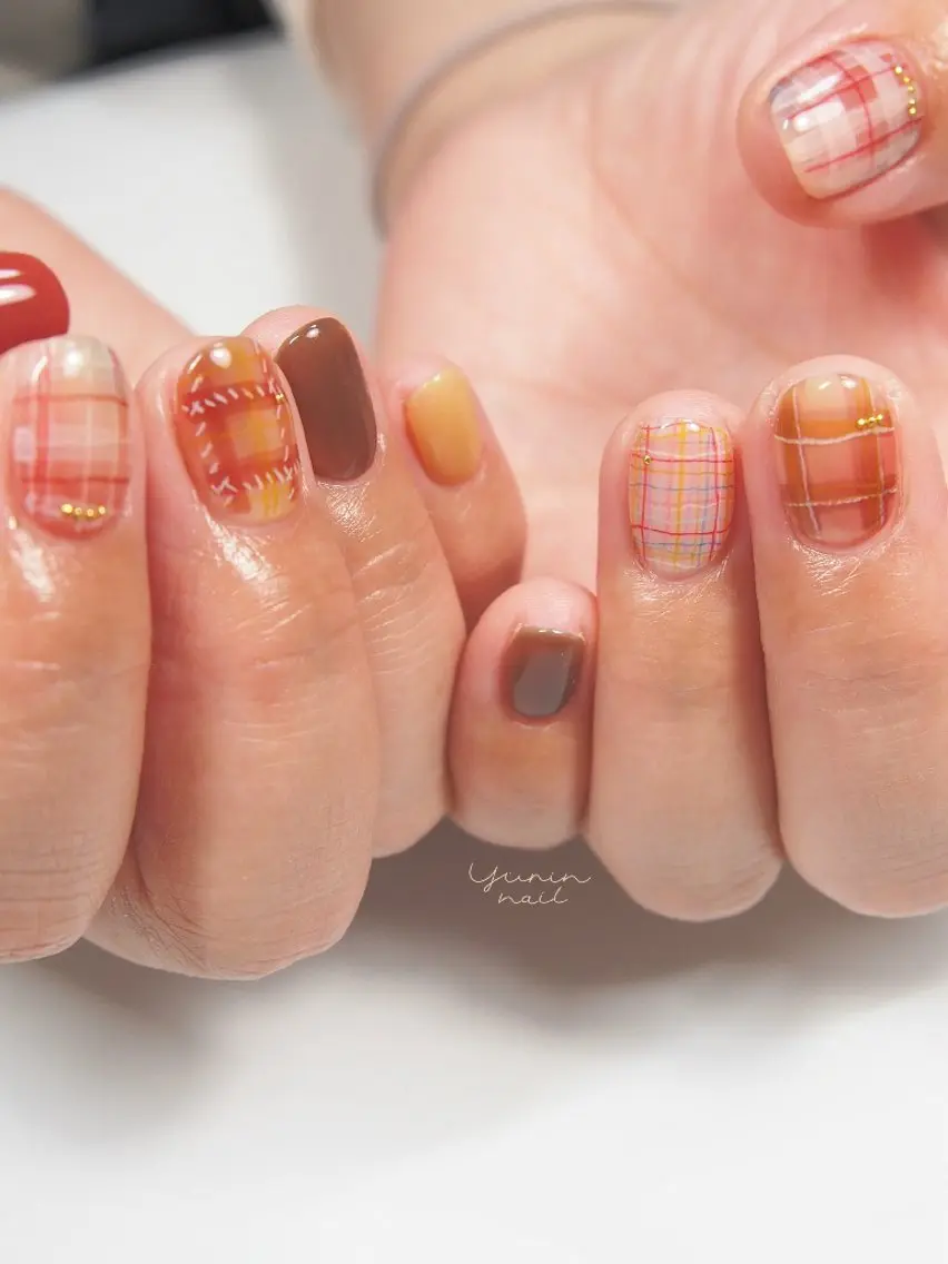 ネイル カジュアル ショートネイル ショートネイル専門 yurin nailのネイルデザイン