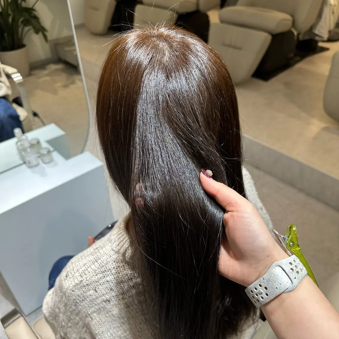 ロング カラー ブラウンカラー グラデーションカラー マロンブラウン ヘアカラー なりた るいのヘアスタイル