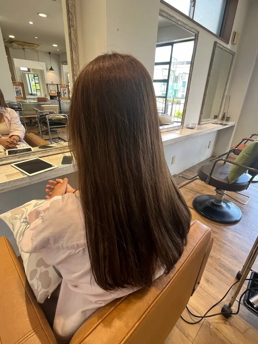 カラー アッシュ アッシュブラウン ブラウンカラー 🫧くちき りお🫧のヘアスタイル