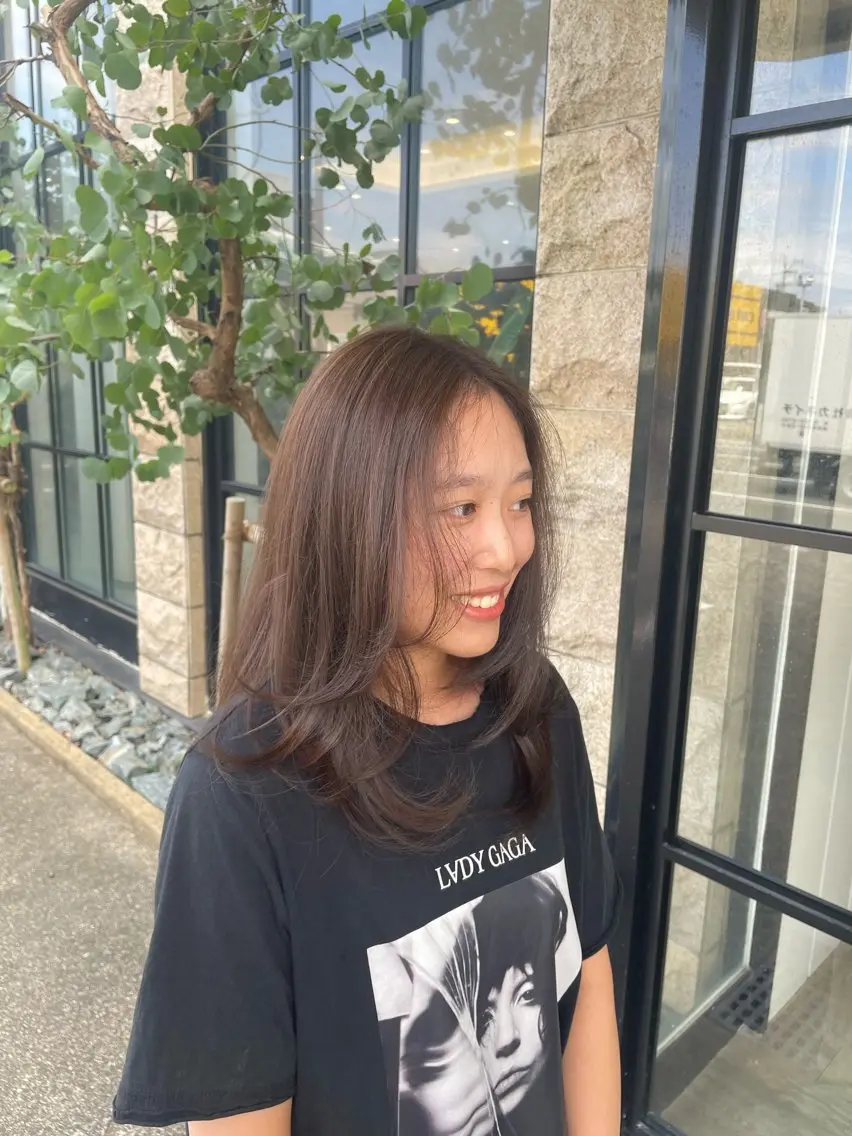 ロング レイヤーカット 田中 あかりのヘアスタイル