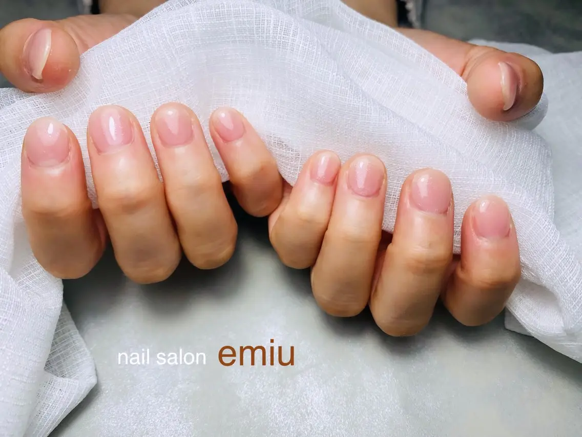 ネイル ラメ(グリッター) ピンク emiu petiteのネイルデザイン