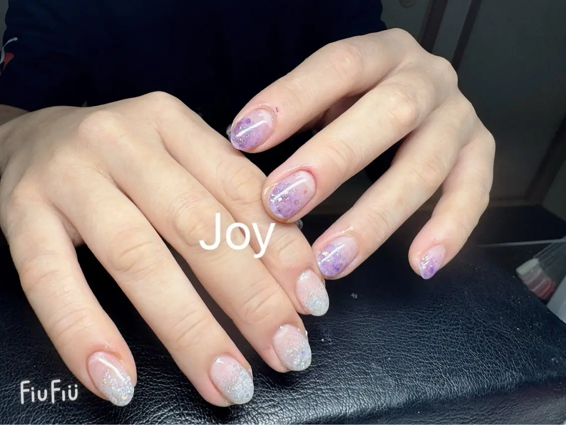 ネイル ジェルネイル グラデーション シンプルネイル Nail Salon JOYのネイルデザイン
