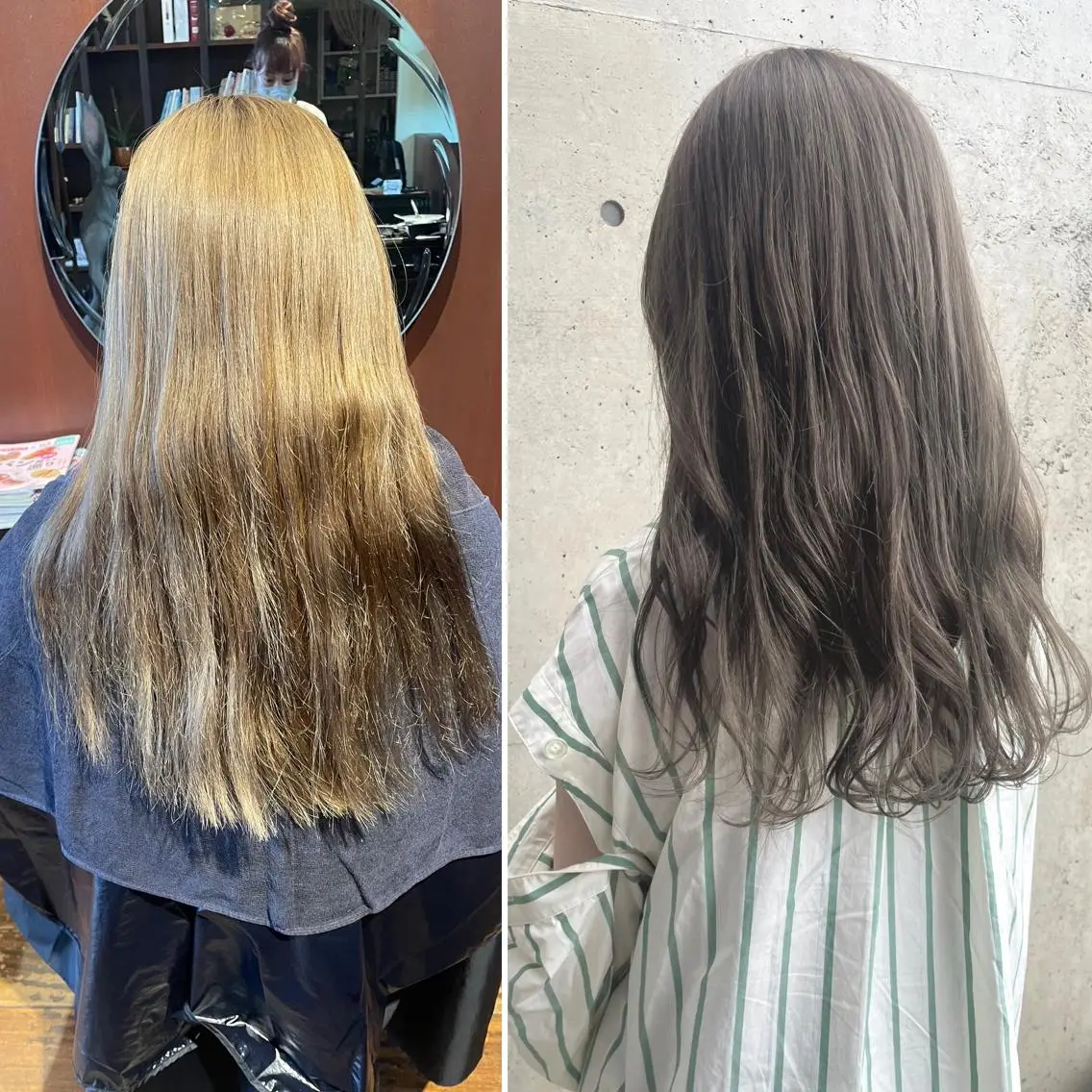 ロング カラー 日高 香織のヘアスタイル