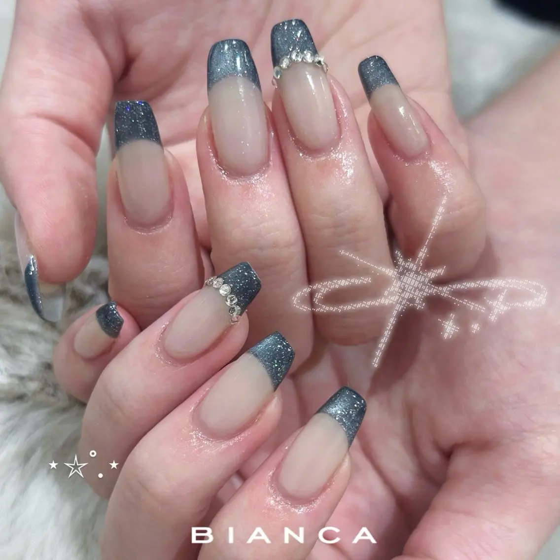ネイル ハンドネイル Bianca 川口 moe˖ ࣪⊹のネイルデザイン