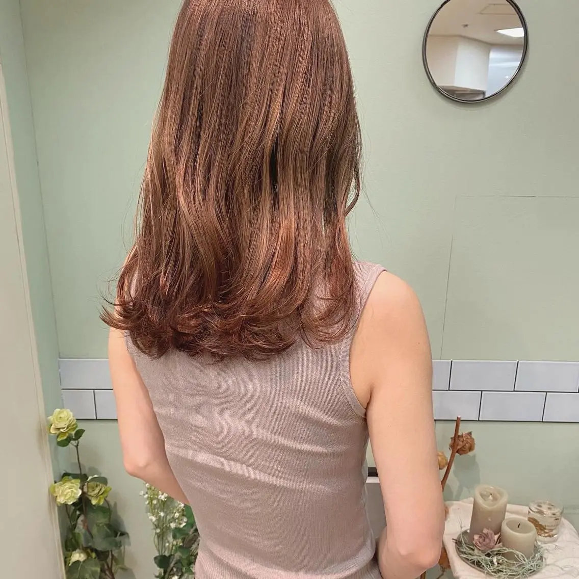 ミディアム カラー カット ヘアカラー トリートメント 田室 和幸のヘアスタイル