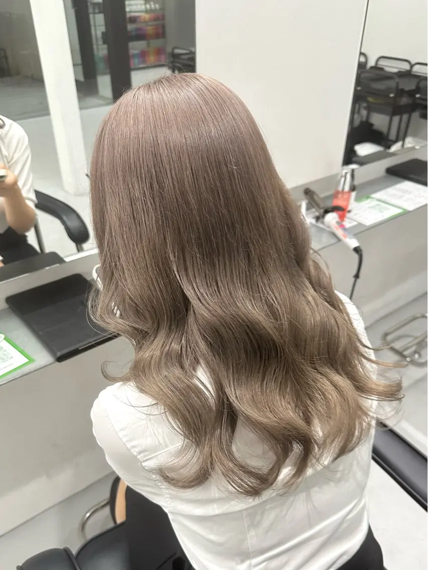セミロング カラー ヘアカラー トリートメント ダブルカラー/レイヤ ー新潟駅/谷口大海のヘアスタイル